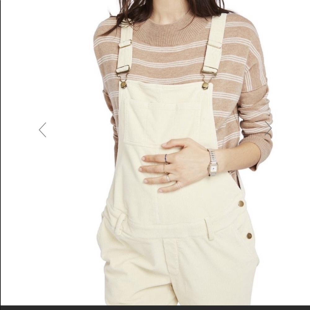 Hatch Cord Maternity Overalls